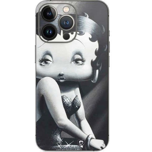 Betty Boop Black and White iPhone 14 Pro Skin